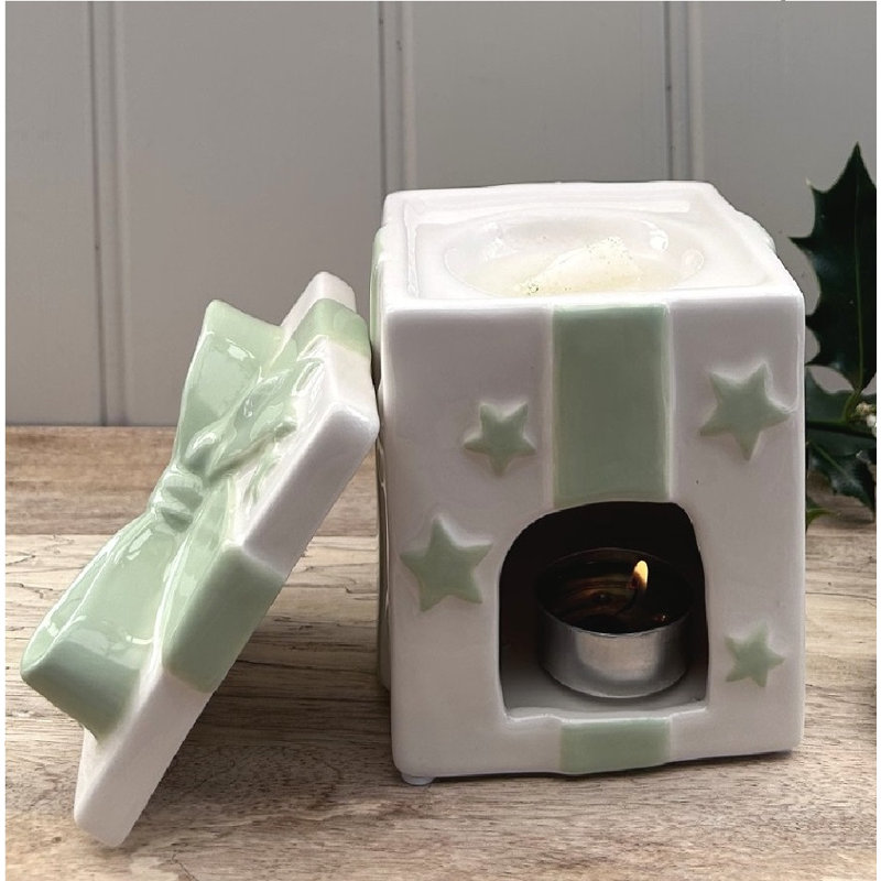 Ceramic Tabletop Wax Warmer, Green
