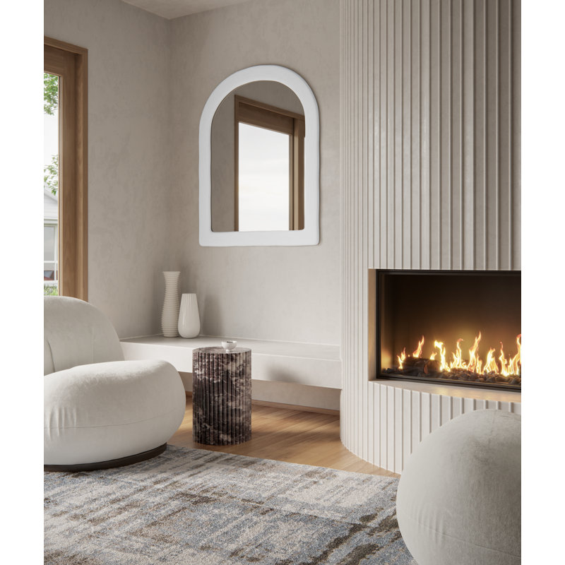 Thea 30 in. x 71 in. Mediterranean Arched Mirror, 47" x 38"