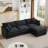 3-Seater Comfy Cloud Couches with Movable Ottoman-1405754215