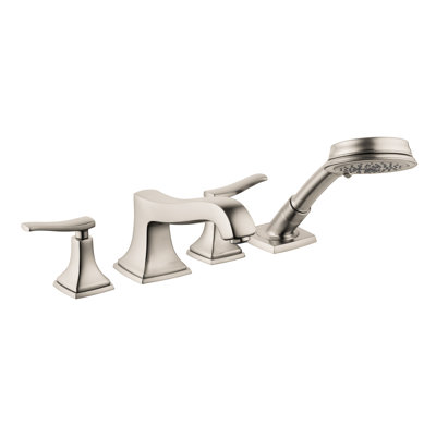 Hansgrohe Metropol Classic 4-Hole Roman Tub Set Trim with 1.8 GPM Handshower Trim Set Only