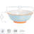 Nicola Spring - Hand-Printed Serving Bowl - 21.5cm - Blue