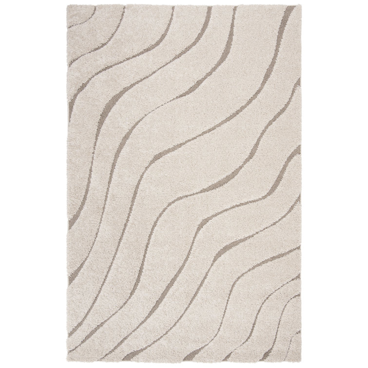Ashal Abstract Cream/Beige Area Rug