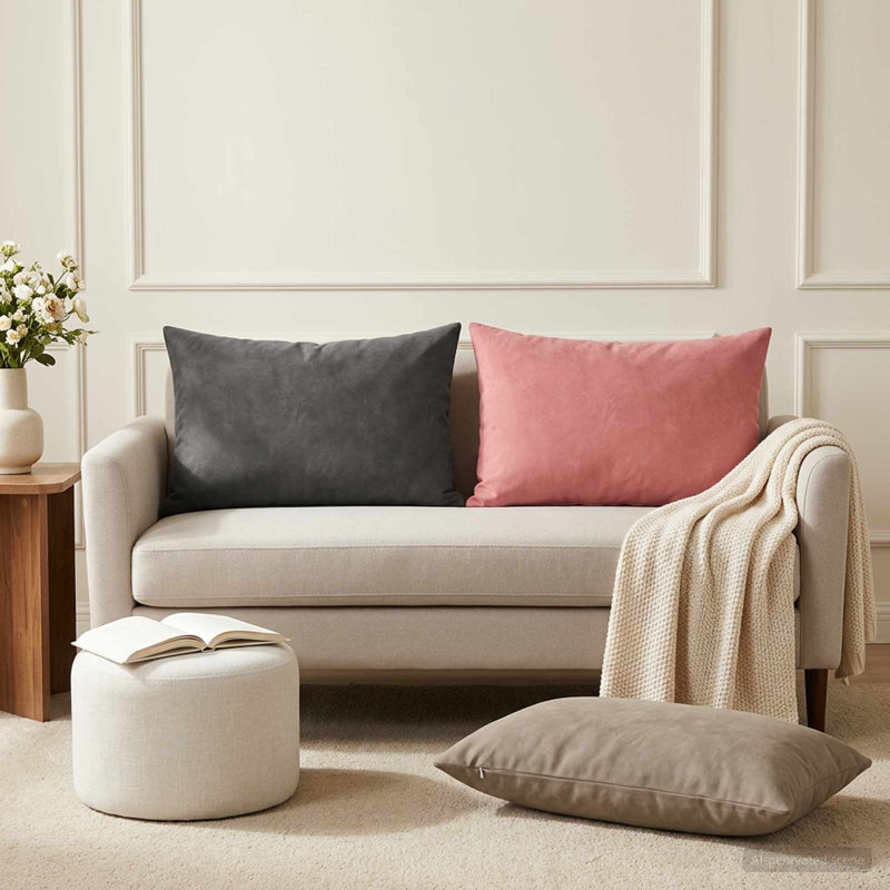 Pink Cushion, Rectangle 30cm H x 50cm W, Pink