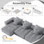 Canapé modulaire moderne 6 pièces avec 6 coussins-1577438305