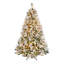 Snowy Bedford 7.5' Frosted Green Pine Artificial Christmas Tree with 700 Clear Lights