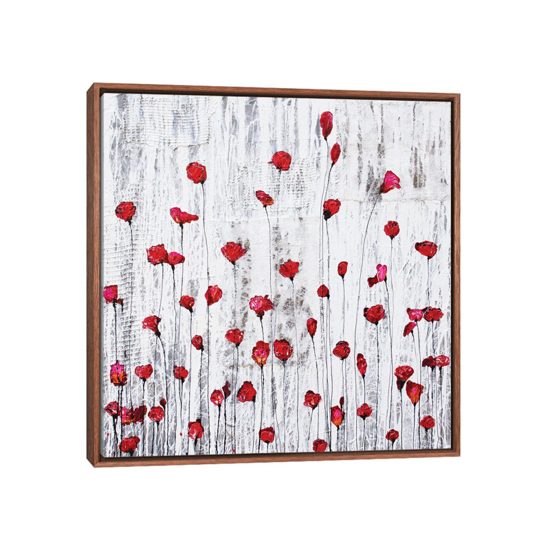 Battiti Di Cuore by Donatella Marraoni - Print on Canvas, Classic Brown Wood Framed, 45.72 cm H x 45.72 cm W
