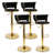 Velvet Adjustable Swivel Bar Stool-1249139175