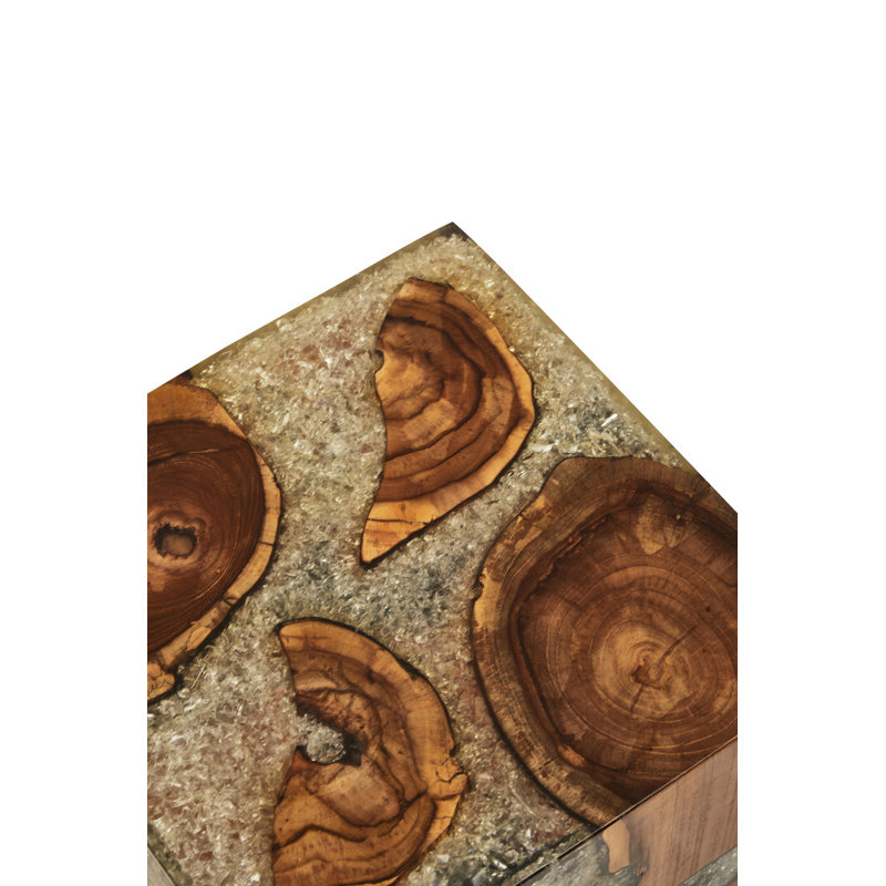 Glass Top End Table
