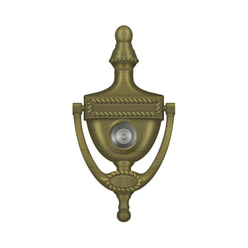 Victorian Brass Door Knocker, Antique Brass