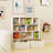 Multi-Functional 7 Shelf Kids Bookcase with 2 Hooks