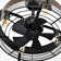 20.6" Caged Ceiling Fan With Lights And Remote Control