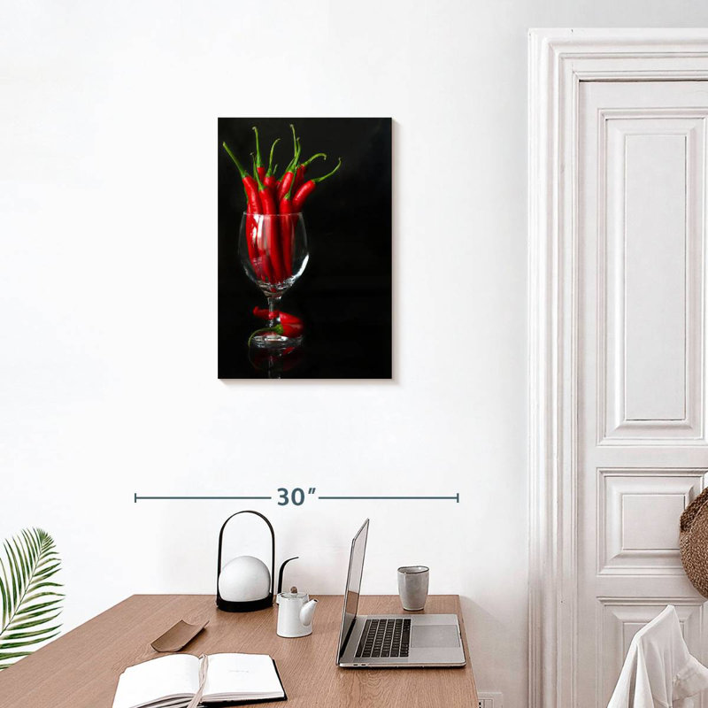 Yarlin Posh Red Chilies, 24" H x 16" W