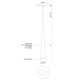 Ultra Single Light Acrylic Steel Dimmable LED Pendant