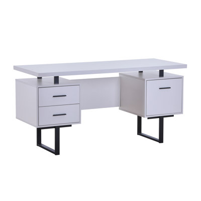 Bazara Metal Base Computer Desk