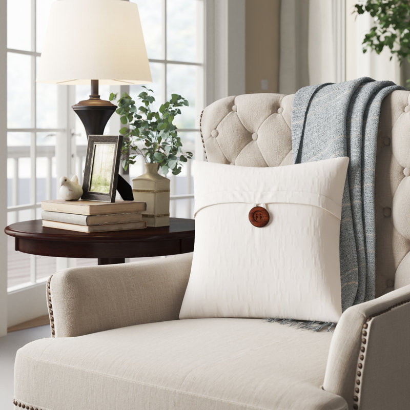 Envelope Throw Pillow, White