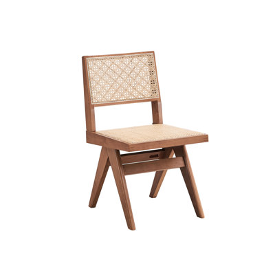 5Pcs Patio Dining With And Synthetic Wood Natural Finish No Bench Table 33"D 63"W 30"H Armless Side Chairs 22"D X 18"W 32"H Seat Depth 17" Height 18" Armed 20"W 31"H Weight Limit 100Lbs Chair