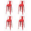 Tabouret de bar Tabouret de bar à hauteur de comptoir pour îlot de cuisine en acier