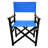 2Pcs Folding Wooden Chair With Blue Canvas - And Long-Lasting. Strong Bearing, Easy To Clean & Breathable. Foldable For Effortless Transport Storage. Suits Adults. 23 In Depth, 20 Width, 36 Height,