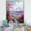 Lilas mauves dans un charme de montagne sur toile