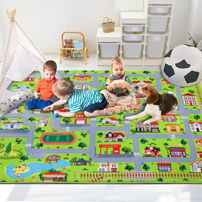 Machine Printed Area Rug
