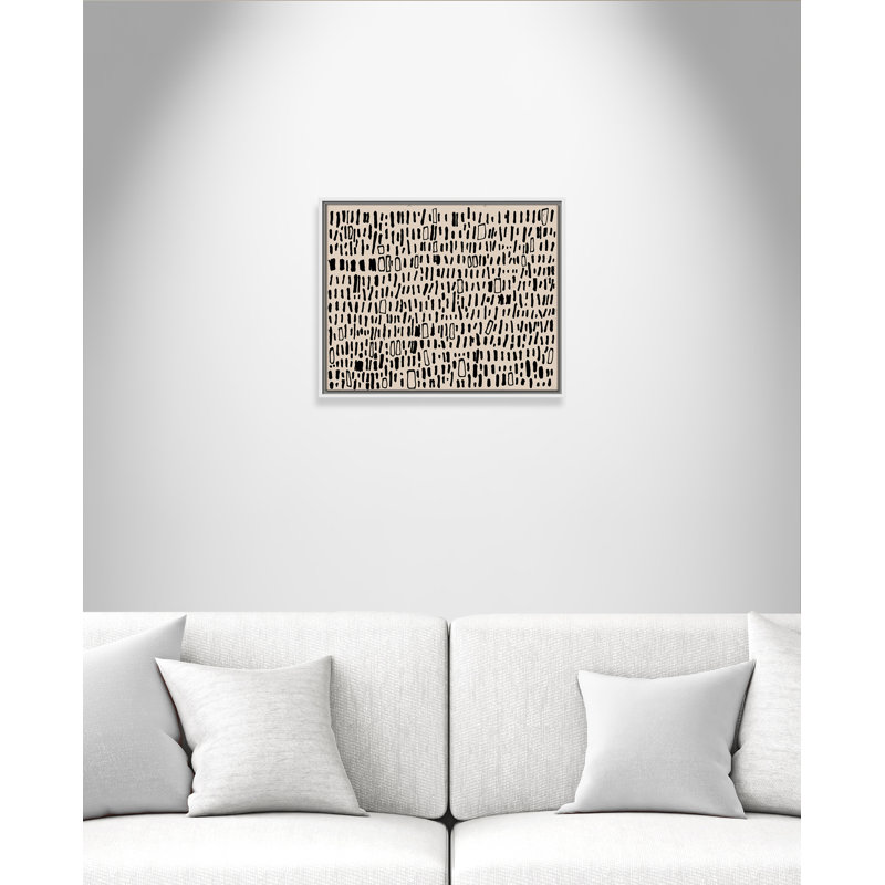 Tribal Code by Filippo Ioco, 17.5" H x 21.5" W x 2" D, White