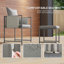 Steel Patio Dining Set Table,