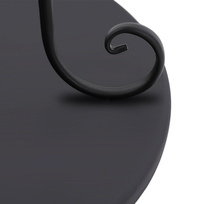 Portant à vêtements en spirale, Noir mat