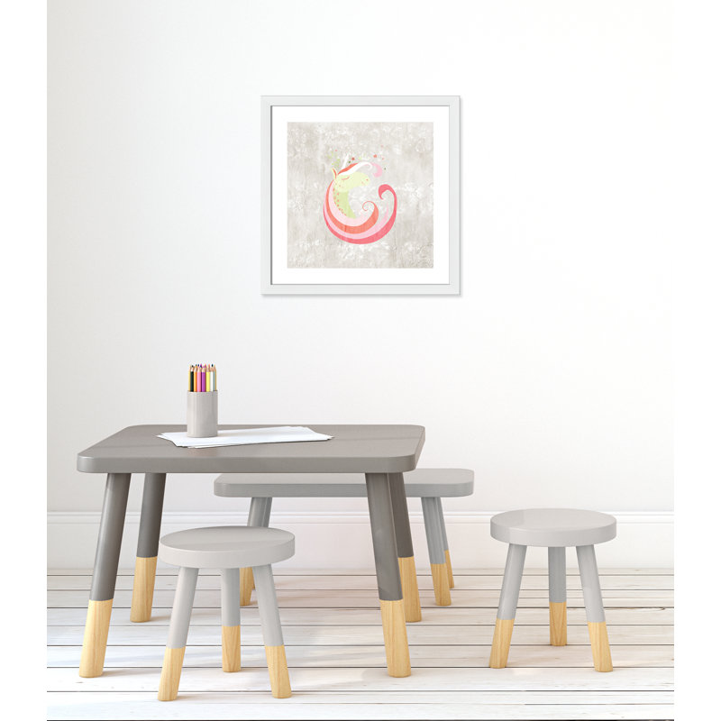 Décoration murale 1 enfant dreaming, H 22,5 po x l 22,5 po x P 0,63 po, Cadre blanc