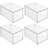 Stackable Plastic Storage Organizer Bins With Pull-Out Drawer For Closet, Cabinet, Shelf, And Dresser Organization - Clear