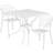Ledoux 35.5'' Square Indoor-Outdoor Steel Patio Table Set with 2 Round Back Chairs-24678960