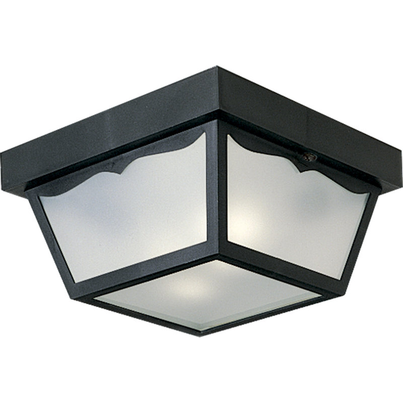 Bracken Acrylic Flush Mount, Black