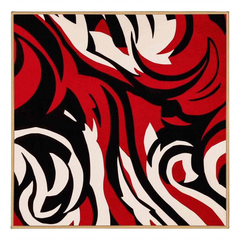 Nebula Inferno Rug, Square 4'