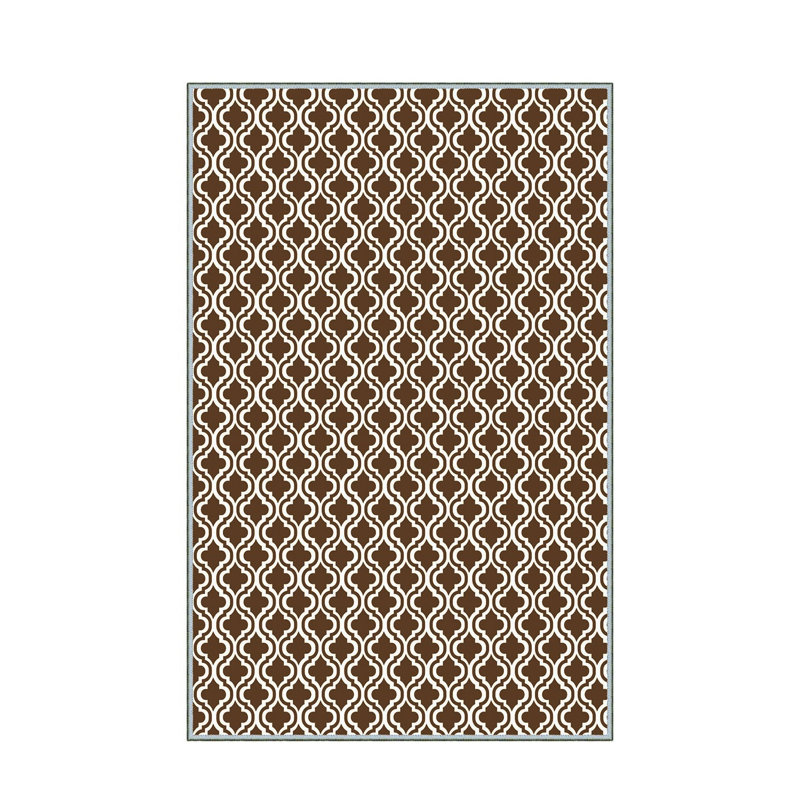 Tapis tissé élégant, 31,5 po x 47,2 po | 100% polyester, hauteur des poils: 0,04 po, hauteur totale: 0,31 po | Antibactérien, feutre en PVC antidérapant | Lavable à la machine, parfait pour le salon et la chambre à coucher