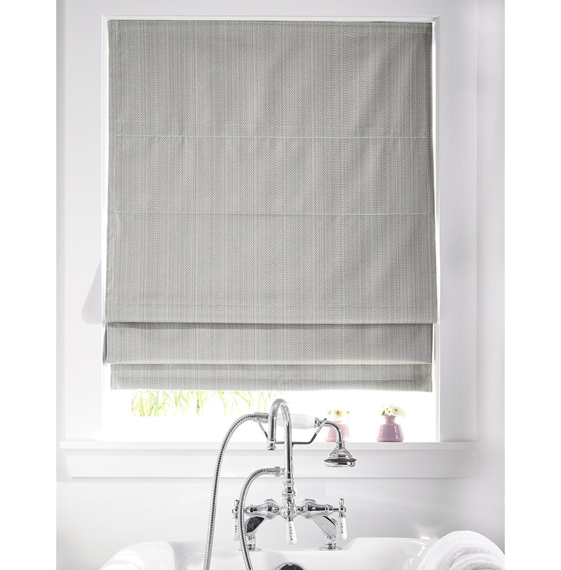 Toile d'ombrage romaine obscurcissante, l 23 po x L 64 po, gris