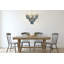 Lustre perlé en bois à 2 niveaux-50180713