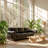 Heidi 93.7" W x 35.4" D x 38.4" H Faux Leather Chesterfield King Convertible Sleeper Sofa