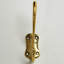 Polished Unlacquered Brass "Double" Wall Hook