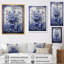 Art mural bleu et blanc Boho Flower Pottery II - Boho Pottery-755008270-755008260