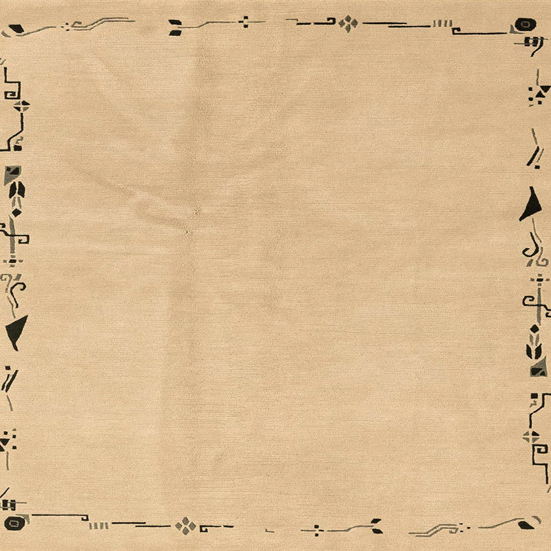 Abstract Indoor Rug, Square 8'