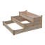 Lit de jardin surélevé en bois 4 pi x 3 pi Konkol