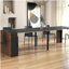 Table de salle à manger extensible moderne multifonctionnelle avec prise de courant, table extensible peu encombrante avec rangement pour fêtes, mariages, réunions et célébrations