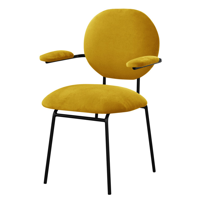 Upholstered Armchair, Gold