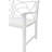 Outdoor Metal Patio Bench White - Frame With & Armrest, Rust-, Protected, Fits 2-3, Easy Assembly Process Garden Color , Holds To Put Together