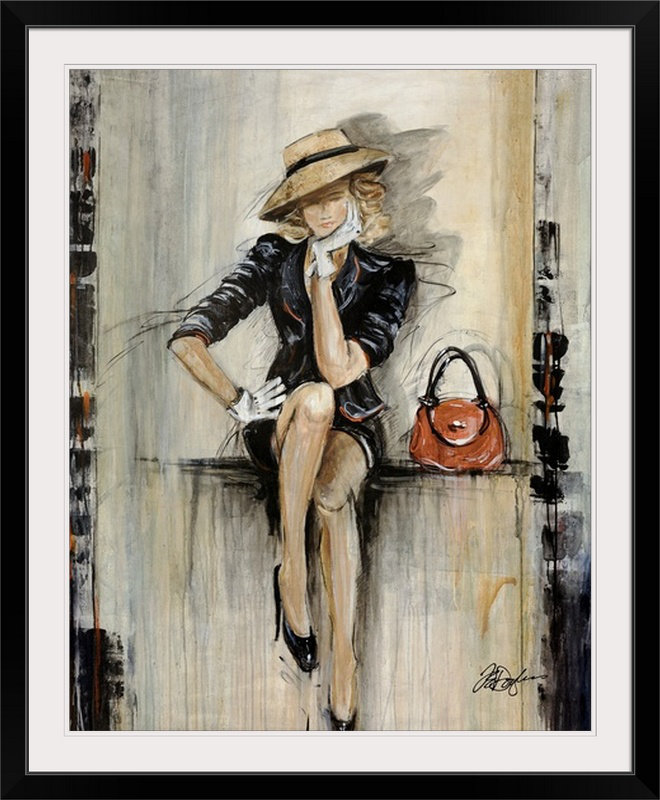 Akyiah «Vogue» Farrell Douglass, reproduction d'art, H 24 po x l 20 po x P 1 po, Cadre noir