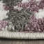 Tapis ivoire / gris / mauve à motif floral Makeba-20001681