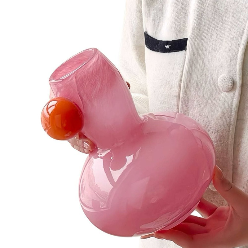 Vase Jelly Bean, Rose