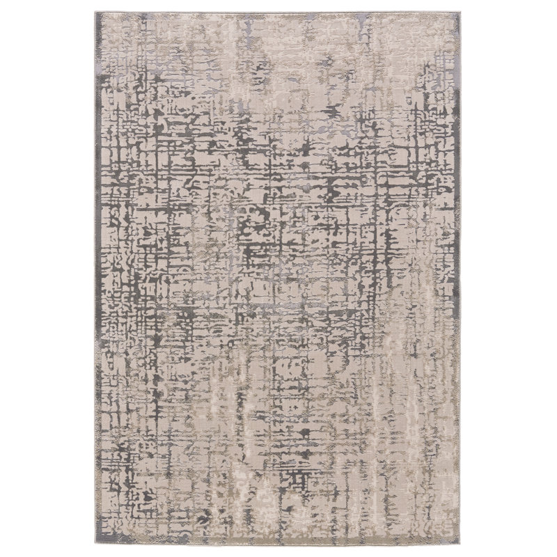 Tapis gris argenté Marcourt, Rectangle 10 pi x 13 pi 2 po
