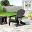 Chaise Adirondack d'extérieur BELLWOOD - Design en bois élégant avec porte-gobelets avec accoudoirs