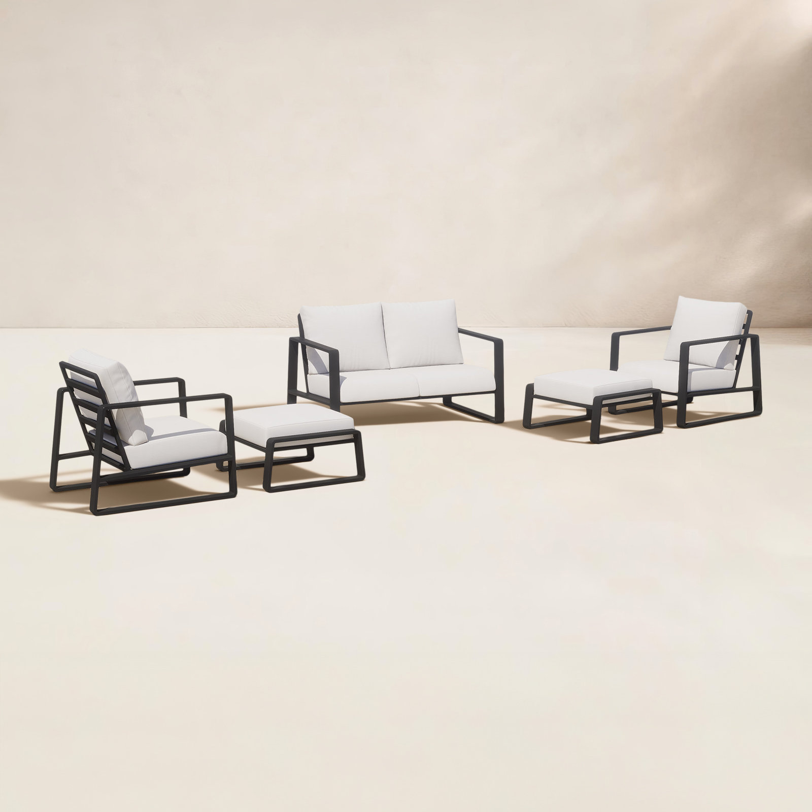 Leanna 4-Person Complete Patio Set