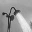 Ensemble de garniture de robinet de douche à poignée simple à 8 jets avec garniture 1,8 GPM avec pomme de douche à main filtrée-108989389